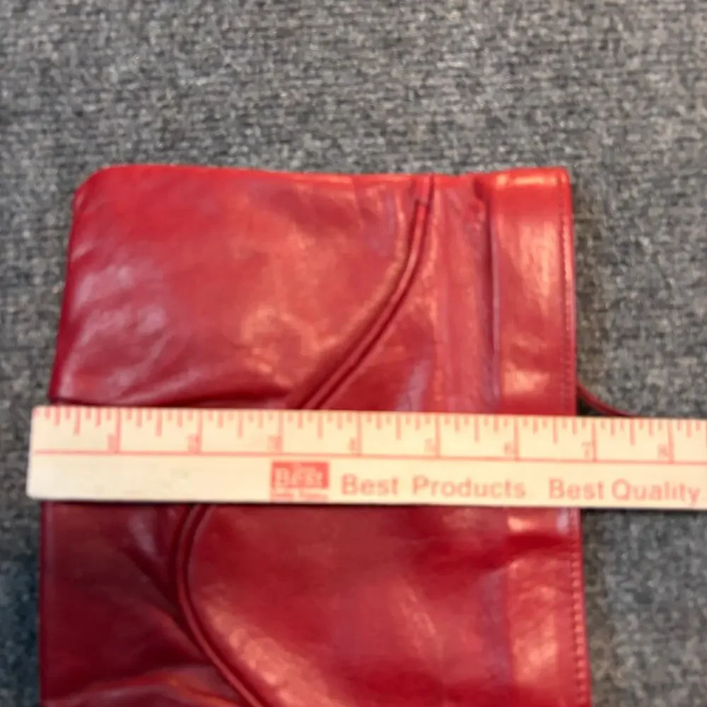 Vintage red leather